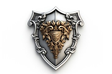 Abstract Decorated Shield Badge Generative AI 