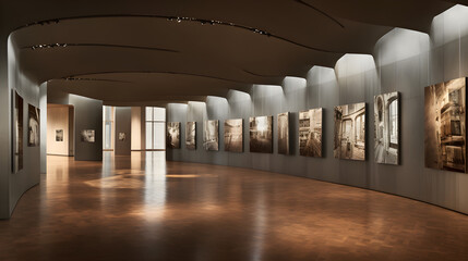 interior of a exhibition - obrazy, fototapety, plakaty