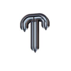 Tech or Futuristic 3D Alphabet or PNG Letters