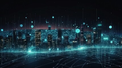 Fototapeta premium Artificial intelligence, generative ai