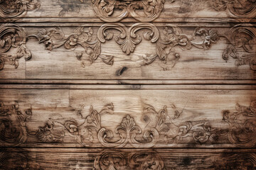 rustic retro wood with ornament background
