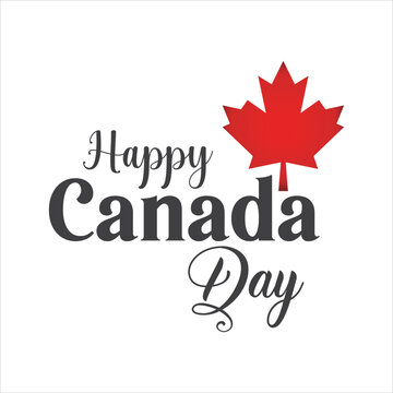 Happy Canada Day icon vector illustration symbol