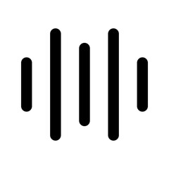 sound waves glyph icon