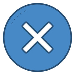 Obraz premium cancel sign illustration