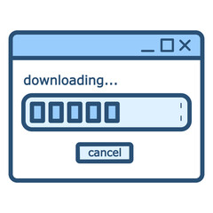 download progress bar illustration