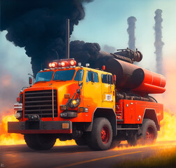 fire_engine_vehicle_in_the_industrial_background