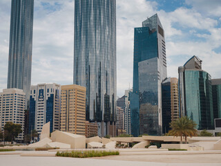 Fototapeta na wymiar Abu Dhabi, UAE - March 19, 2023: modern Qasr al Hosn heritage museum