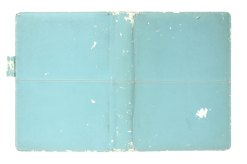 old book cover isolated with clipping path for mockup