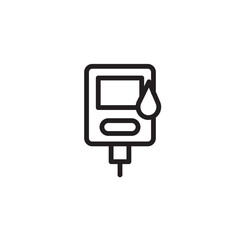 Blood Sugar Tester Outline Icon