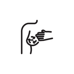 Hand Ribbon Healthcare Outline Icon