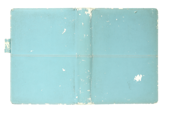 old book cover isolated with clipping path for mockup