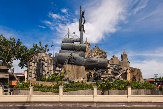 May 2, 2023: Heritage of Cebu Monument in Cebu city, Philippines was built by the local artist, Eduardo Castrillo. Its construction started in July 1997 and finished in December 2000.