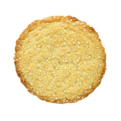sesame cookies isolated with clipping path