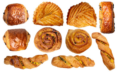 viennoiseries PNG sur fond transparent