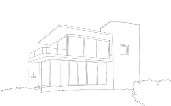 recommend clip art: 住宅の線画