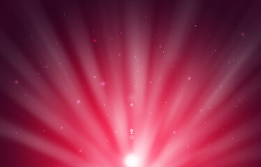 Red sparkle rays glitter lights with bokeh elegant lens flare abstract background. Dust sparks background. - 605353582
