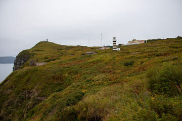 Fototapeta na wymiar lighthouse in autumn