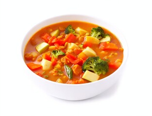 vegetable soup in a bowl