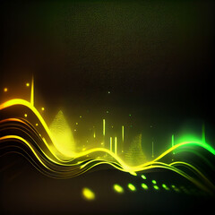 abstract futuristic background with glowing neon moving high speed wave lines and bokeh lights. Data transfer concept Fantastic wallpaper, created with Generative AI