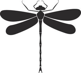 Insect order odonata dragonfly geometric icon illustration © Maria Gerasimova