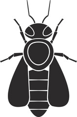 Insect order Hymenoptera bee geometric icon illustration
