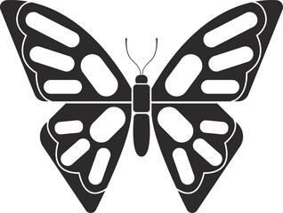 Fototapeta premium Insect order lepidoptera butterfly geometric icon illustration