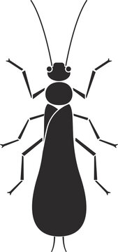 Insect order plecoptera stonefly geometric icon illustration