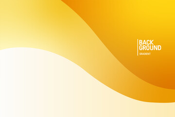 Golden gradient background. Fluid banner template vector illustration. Luxury background.