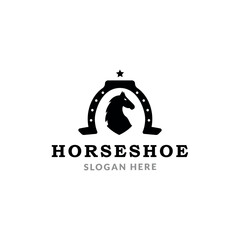 Shoe Horse Horseshoe Star for Country Western Cowboy Ranch logo design inspiration