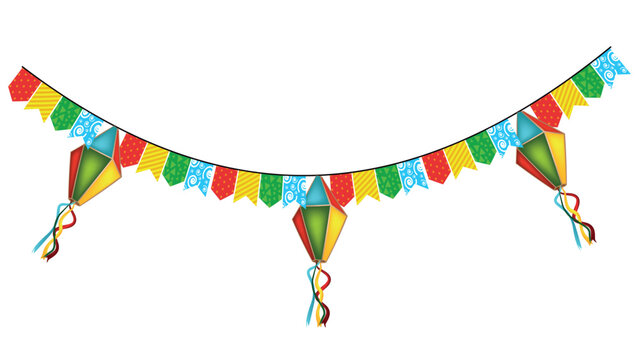 BAL&Atilde;O JUNINO, FESTA JUNINA, BAL&Atilde;O DE S&Atilde;O JOAO, FESTA DE S&Atilde;O JO&Atilde;O, JUNINO, FESTAS JUNINAS, BANDEIROLA, BANDEIRINHA, BANDEIRINHAS JUNINAS 