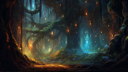 Enchanting Elven Forest : Generative AI