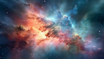 Fototapeta na wymiar Nebula in Space