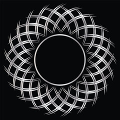 beautiful elegant circular star pattern sun  floral design silver color texture vector eps mandala