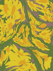 Warped Flowers Vector