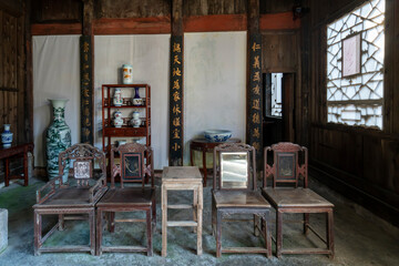 Chinese classical style halls and furniture