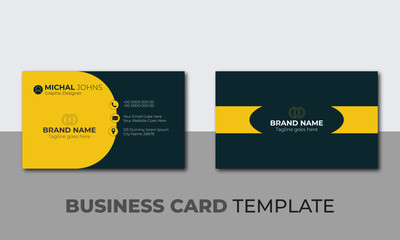 Modern presentation card with company logo. Visiting cards for business and personal use.	

