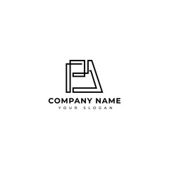 Modern Pa Initial logo vector design