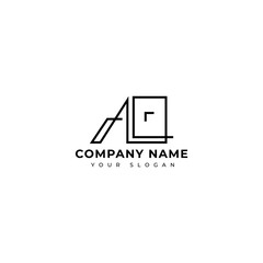 Modern Ao Initial logo vector design