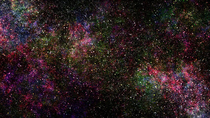 宇宙風のアブストラクトなイラスト素材