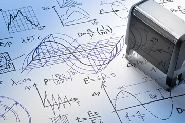 Formulas about project noise reduction in buildings - concept im