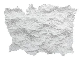 Texture of torn paper on a white background. Piece of white paper