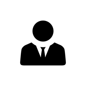 Businessman avatar icon vector. Default business person symbol