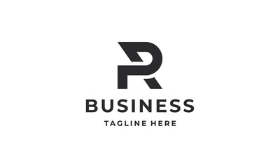 Initials PR or RP logo design. Initial letter logo design vector