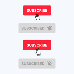 SUBSCRIBE AND SUBSCRIBED  BUTTON YOUTUBE