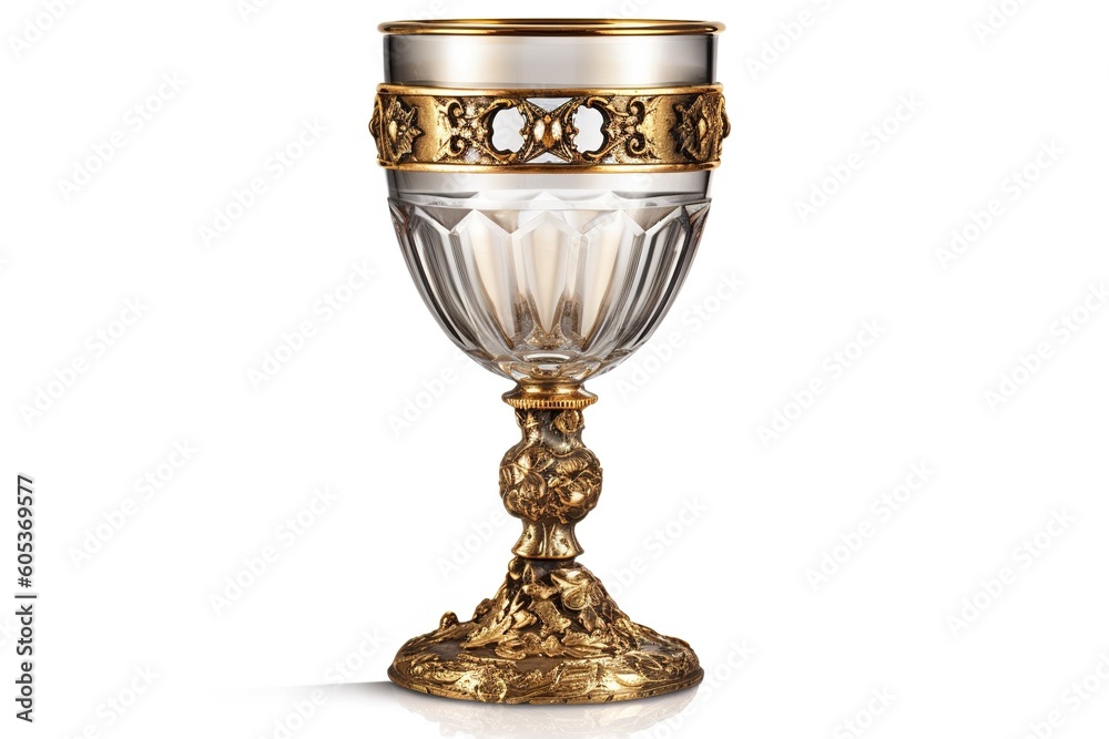 Poster goblet isolated on white background. generated by ai
