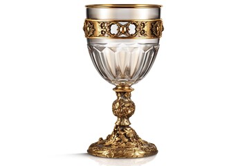 goblet isolated on white background. Generated by AI - obrazy, fototapety, plakaty