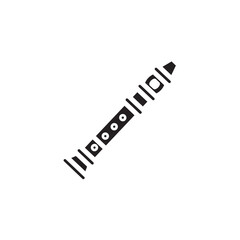 Flute Instrument Music Solid Icon