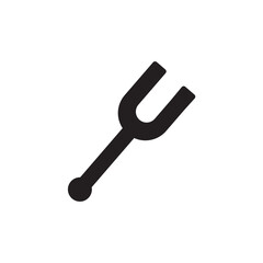 Fork Music Play Solid Icon