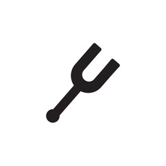 Fork Music Play Solid Icon