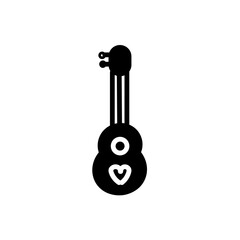 Guitar Music Instrument Solid Icon